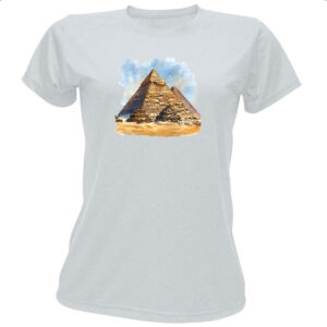 Camiseta Baby Look Piramide de Queops watercolor