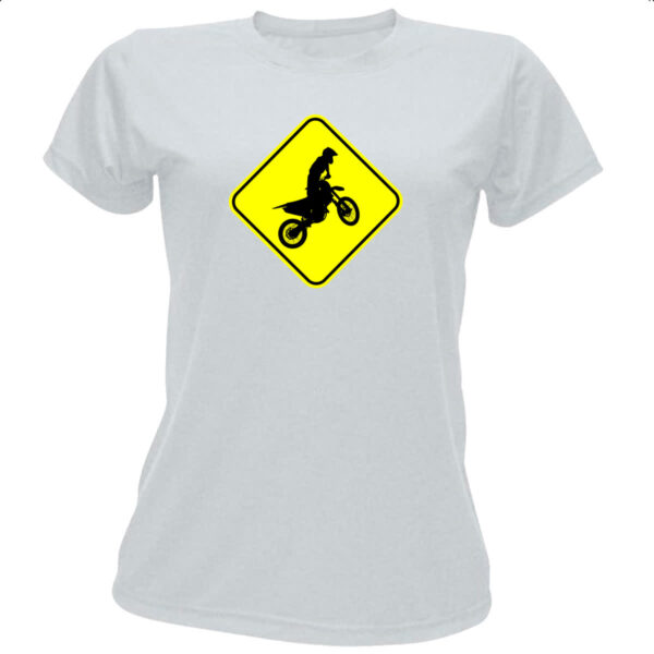Camiseta Baby Look Placa Motocross