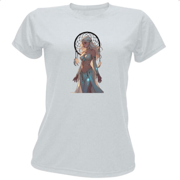 Camiseta Baby Look Apanhador de sonhos princesa de luz