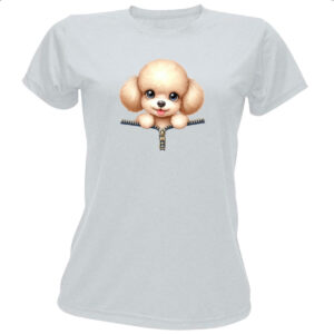 Camiseta Baby Look Poodle no Ziper