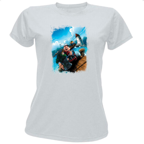 Camiseta Baby Look Popeye Kart