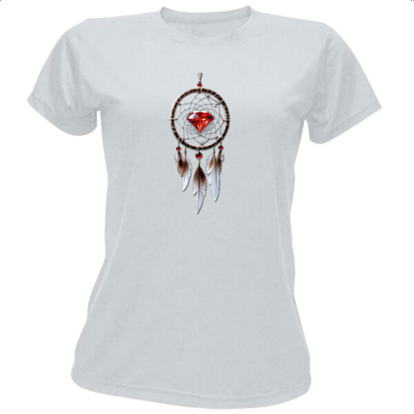 Camiseta Baby Look Apanhador de sonhos rubi