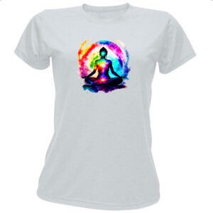 Camiseta Baby Look Posicao Lotus Chakra