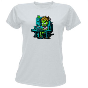 Camiseta Baby Look Programador Escravo Zumbi