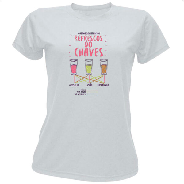 Camiseta Baby Look Refrescos do chaves