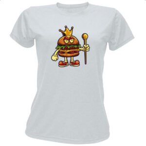 Camiseta Baby Look Rei Hamburguer
