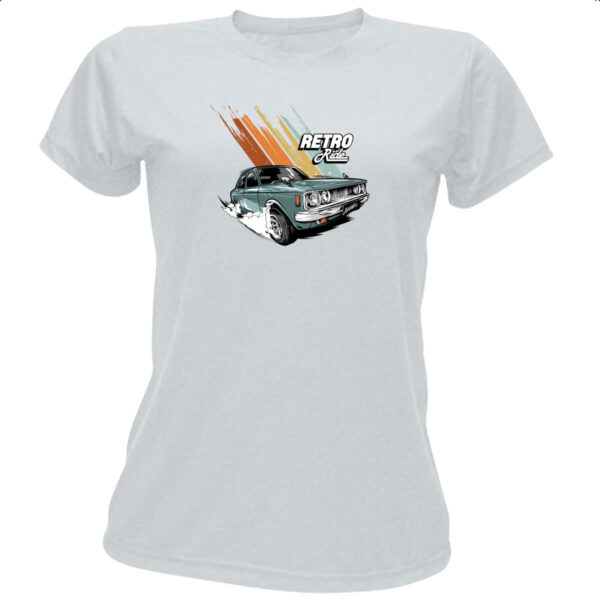 Camiseta Baby Look Retro ride illustration