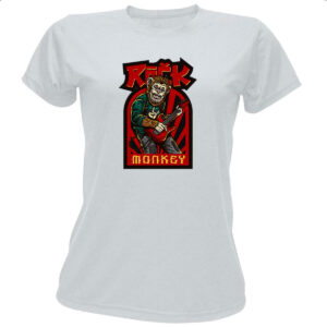 Camiseta Baby Look Rock Monkey