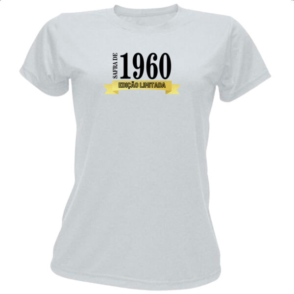 Camiseta Baby Look Safra de 1960