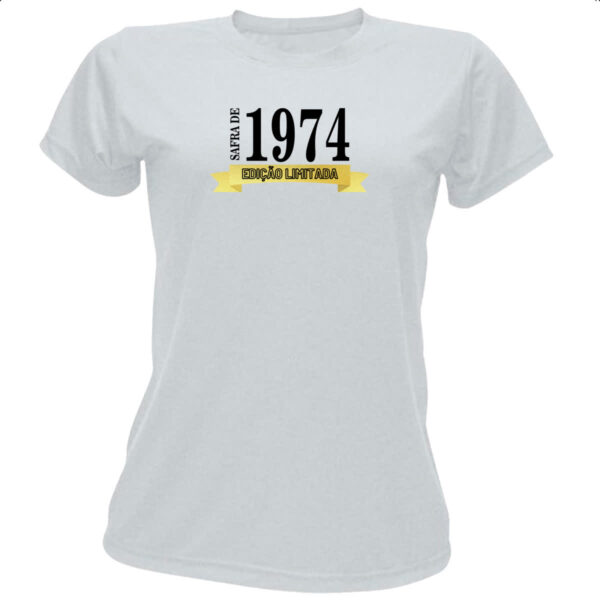 Camiseta Baby Look Safra de 1974