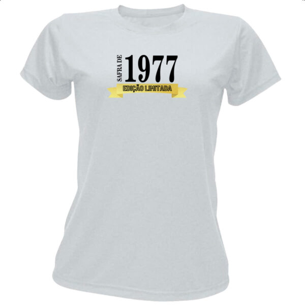 Camiseta Baby Look Safra de 1977