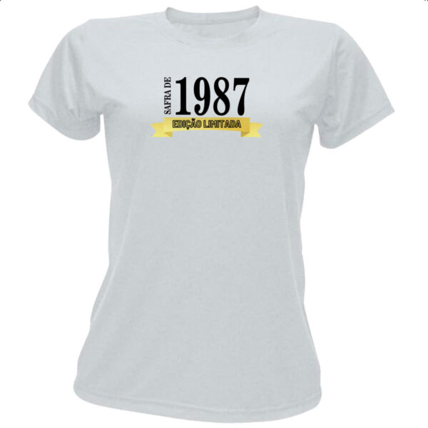 Camiseta Baby Look Safra de 1987