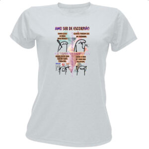Camiseta Baby Look Signo Amo ser de Escorpiao