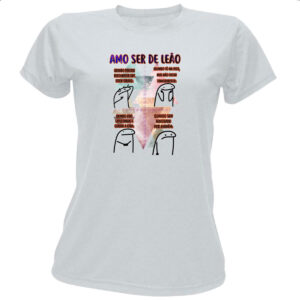 Camiseta Baby Look Signo Amo ser de Leao