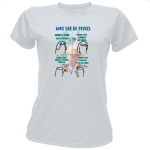 Camiseta Baby Look Signo Amo ser de Peixes