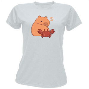 Camiseta Baby Look Signo Capivara Cancer