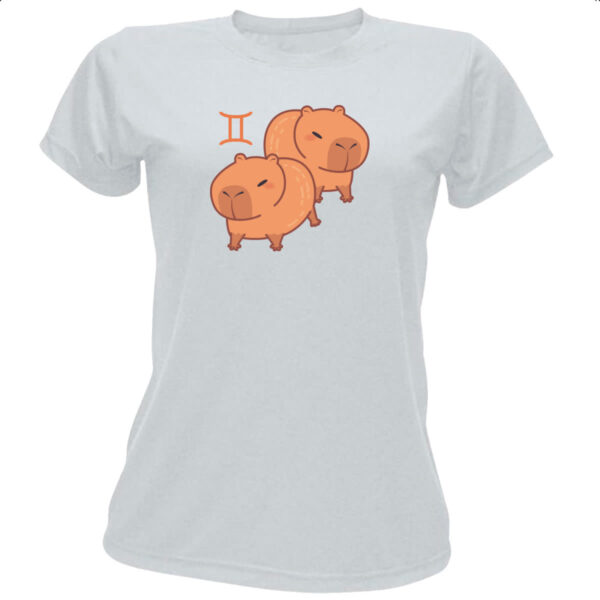 Camiseta Baby Look Signo Capivara Gemeos