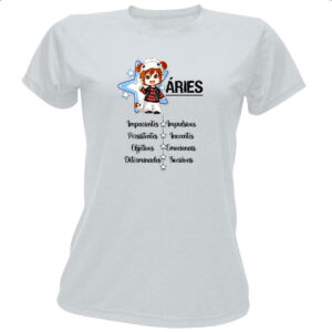 Camiseta Baby Look Signo Cute Aries