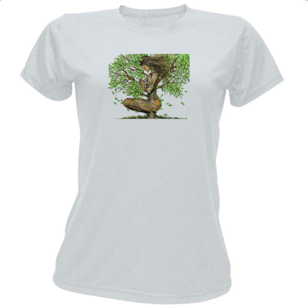 Camiseta Baby Look Arvore da vida mae natureza
