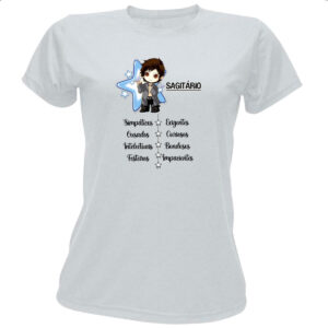 Camiseta Baby Look Signo Cute Sagitario