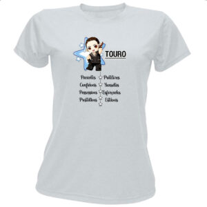 Camiseta Baby Look Signo Cute Touro