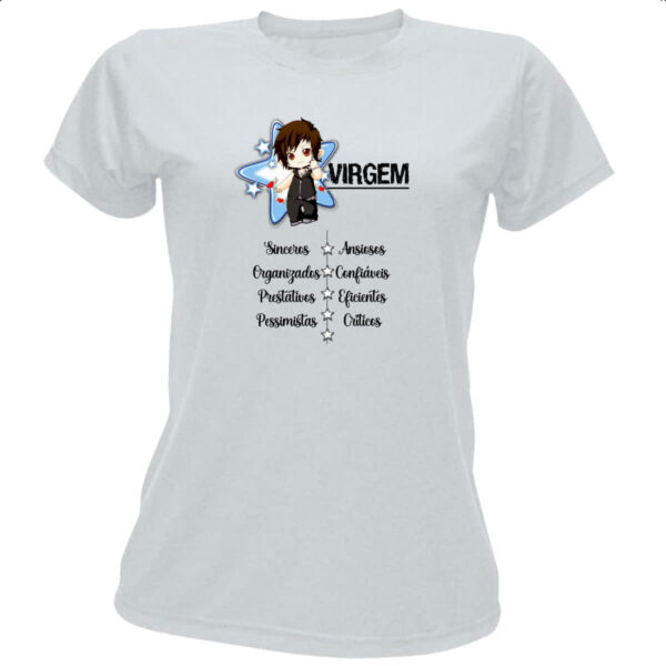 Camiseta Baby Look Signo Cute Virgem