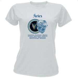 Camiseta Baby Look Signo de Aries adjetivos