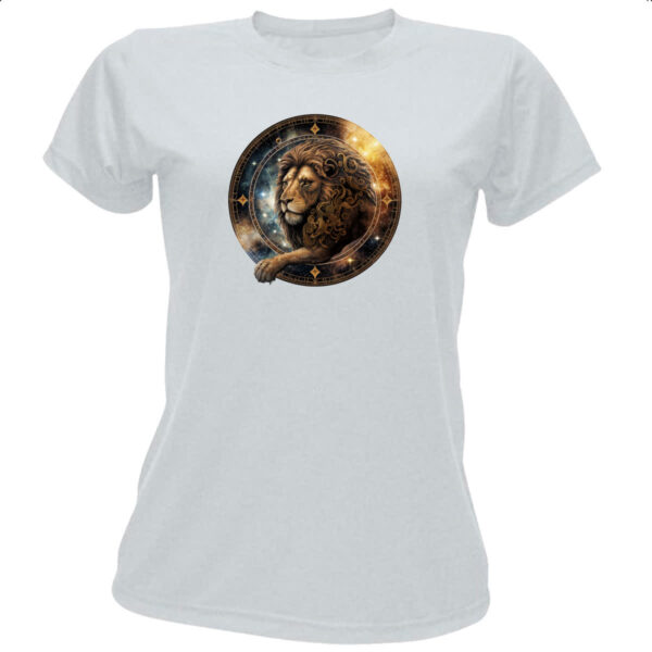 Camiseta Baby Look Signo de Leao placa de luxo