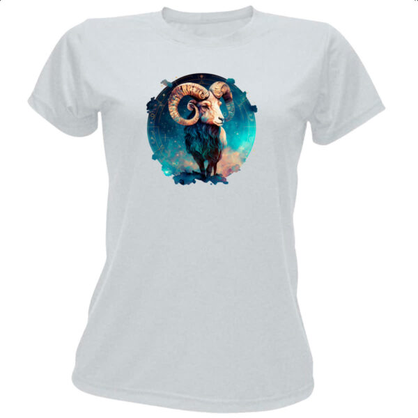 Camiseta Baby Look Signo de aries logo de luxo