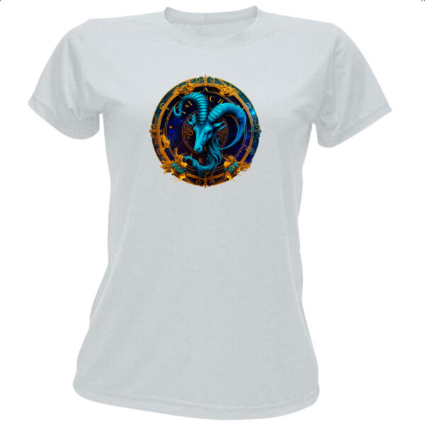Camiseta Baby Look Signo de capricornio logo de luxo