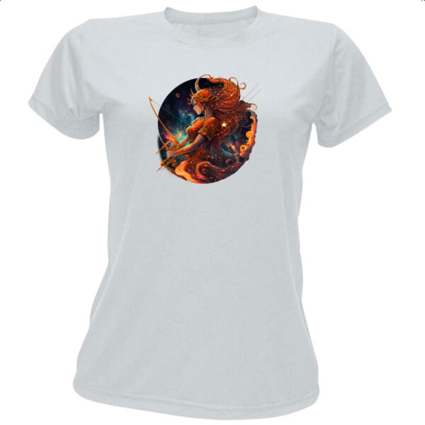Camiseta Baby Look Signo de sagitario logo de luxo