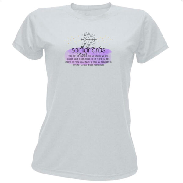 Camiseta Baby Look Signo sincero Sagitario
