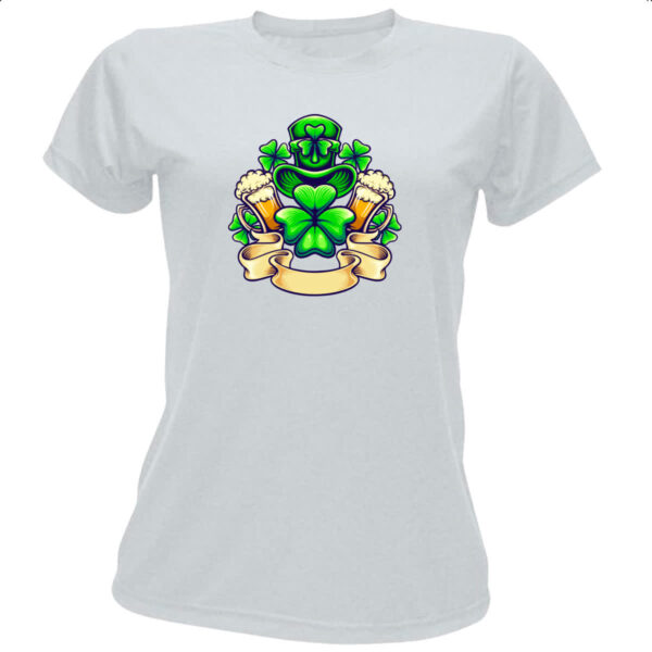 Camiseta Baby Look ST Patricks Day Trevo