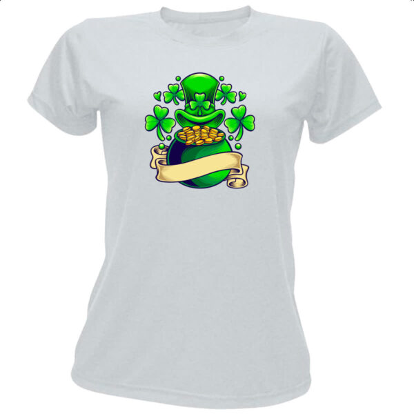 Camiseta Baby Look ST Patricks Day pote de ouro