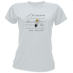 Camiseta Baby Look Salmos A tua palavra