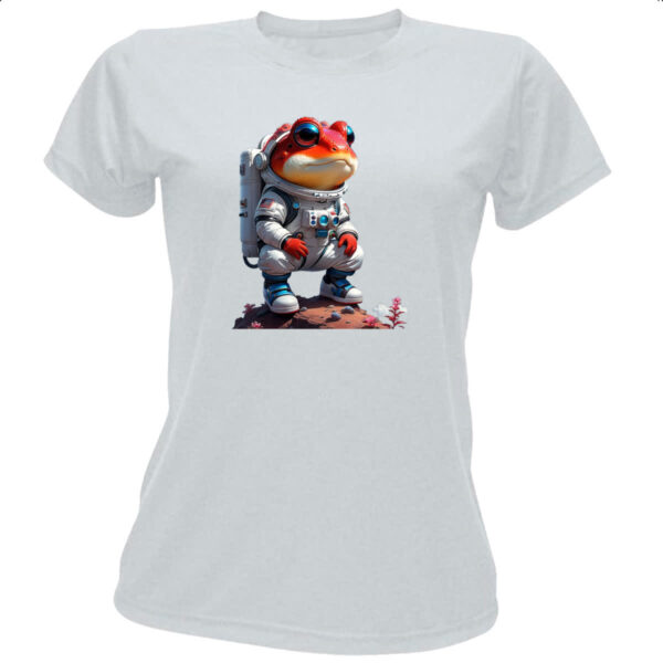 Camiseta Baby Look Sapo astronauta