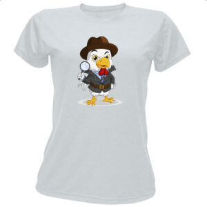 Camiseta Baby Look Sherlock Chicken