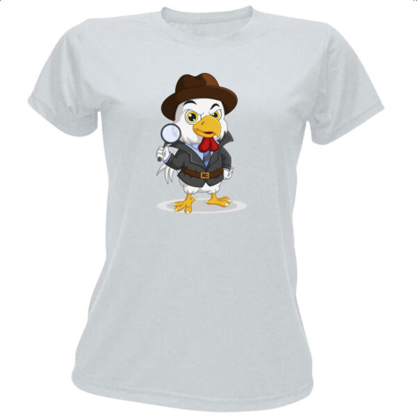 Camiseta Baby Look Sherlock Chicken