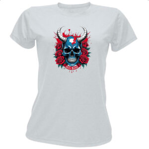 Camiseta Baby Look Skull Heaven
