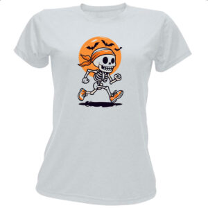 Camiseta Baby Look Skull fitness