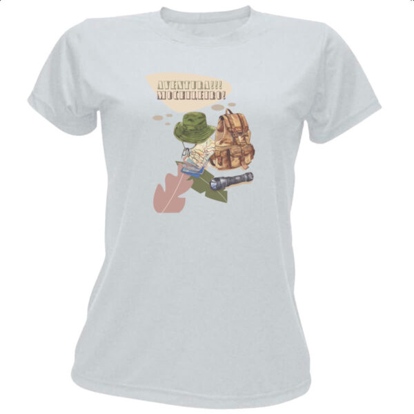 Camiseta Baby Look Aventureiro Mochileiro