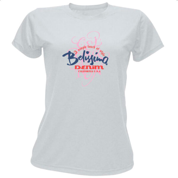 Camiseta Baby Look A simple touch of style Belissima