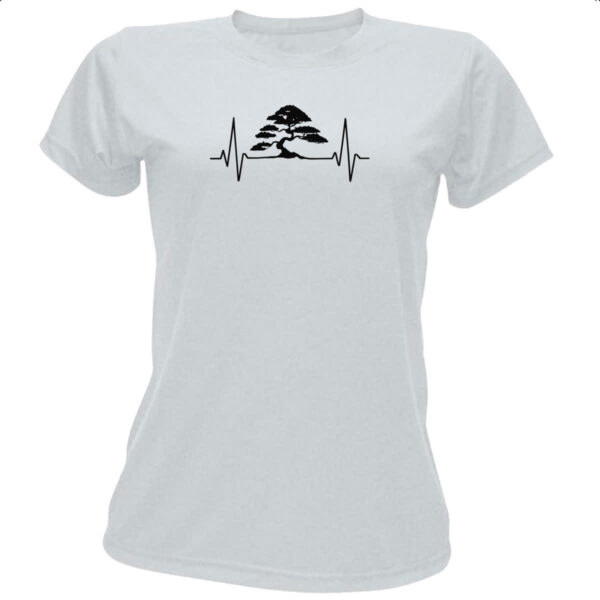 Camiseta Baby Look Batimento cardiaco bonsai