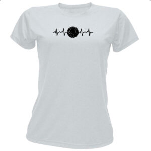 Camiseta Baby Look Batimento cardiaco planeta terra