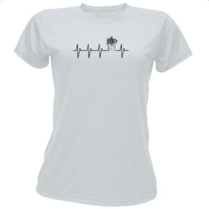 Camiseta Baby Look Batimento cardiaco por Batatinha