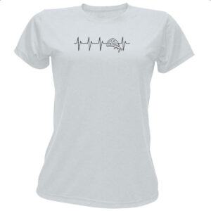 Camiseta Baby Look Batimento cardiaco por Pizza
