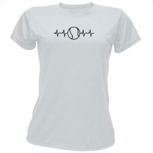 Camiseta Baby Look Batimento cardiaco tenis