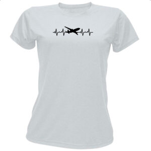 Camiseta Baby Look Batimento cardiaco viagem