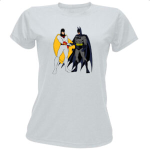 Camiseta Baby Look Batman encontra Space Ghost