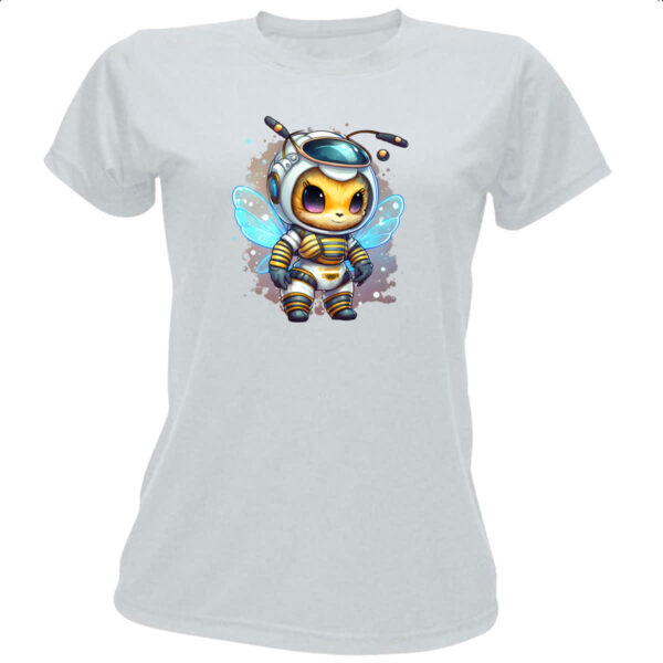 Camiseta Baby Look Abelha astronauta